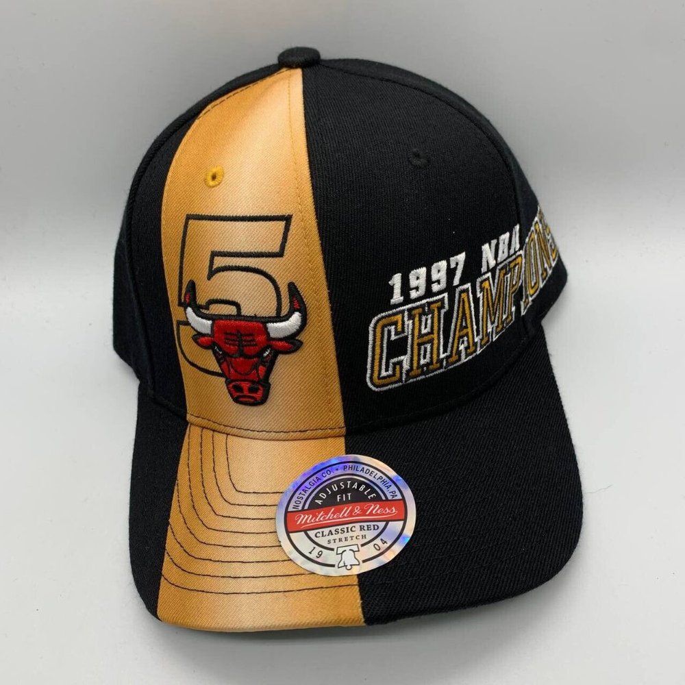 Chicago Bulls 5 1997 NBA Champions Mitchell & Ness Hat Snapback Cap New Men